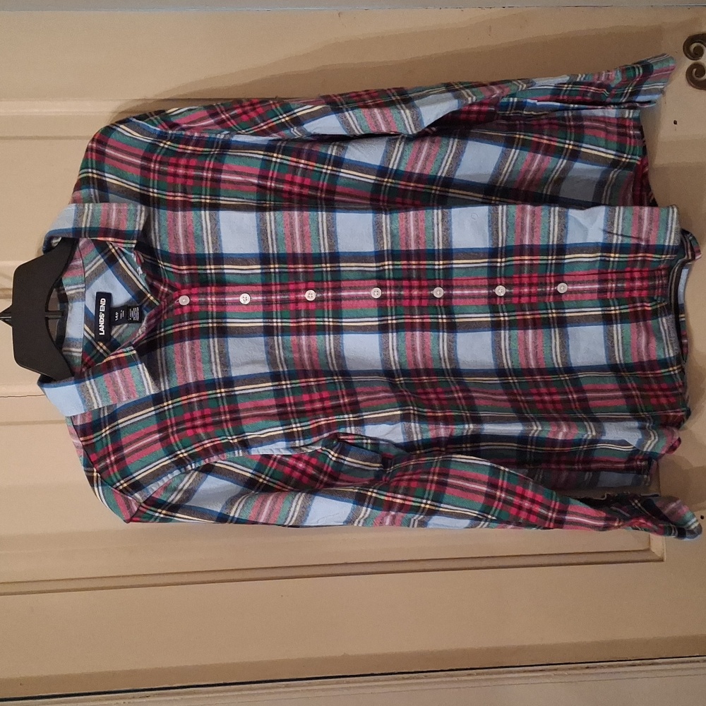 Ladies LandsEnd flannel shirt